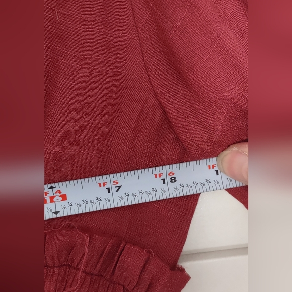 Anthropologie Peach Love Babydoll Juliet Sleeves Drawstrings Romantic Top Sz S - Picture 14 of 15